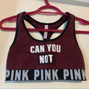 PINK VICTORIA SECRET CROP TOP